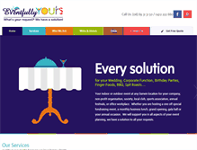 Tablet Screenshot of eventfullyyours.com.au